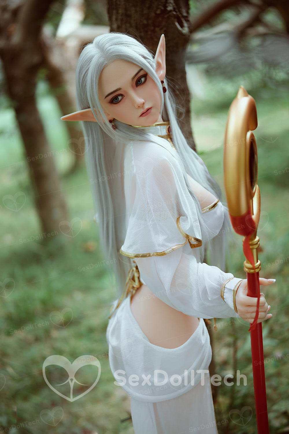 US Stock – YAMIEE Nolia Unique Design 160cm/5ft25 K66 Silicone Head & TPE Body Big Tits Sex Doll Adult Full Size Female Love Doll (Free 2ND Head)